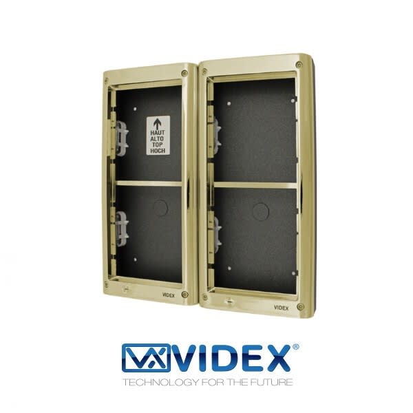Videx - VIDEX 4886/G RAMME/PÅVEGG MESS. RAMME M/PÅVEGGBOKS, 6 MOD