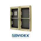 Videx - VIDEX 4886/G RAMME/PÅVEGG MESS. RAMME M/PÅVEGGBOKS, 6 MOD