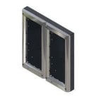 Videx - VIDEX 4884/C RAMME/PÅVEGG KROM RAMME/PÅVEGGBOKS, 4 MOD