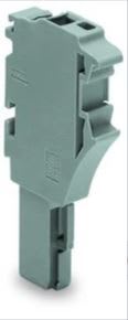 WAGO - 1-leder hunnkopling; Push-in CAGE CLAMP®; 4 mm²; Stiftavstand 5,2 mm; 1-polet; 4,00 mm²; grå