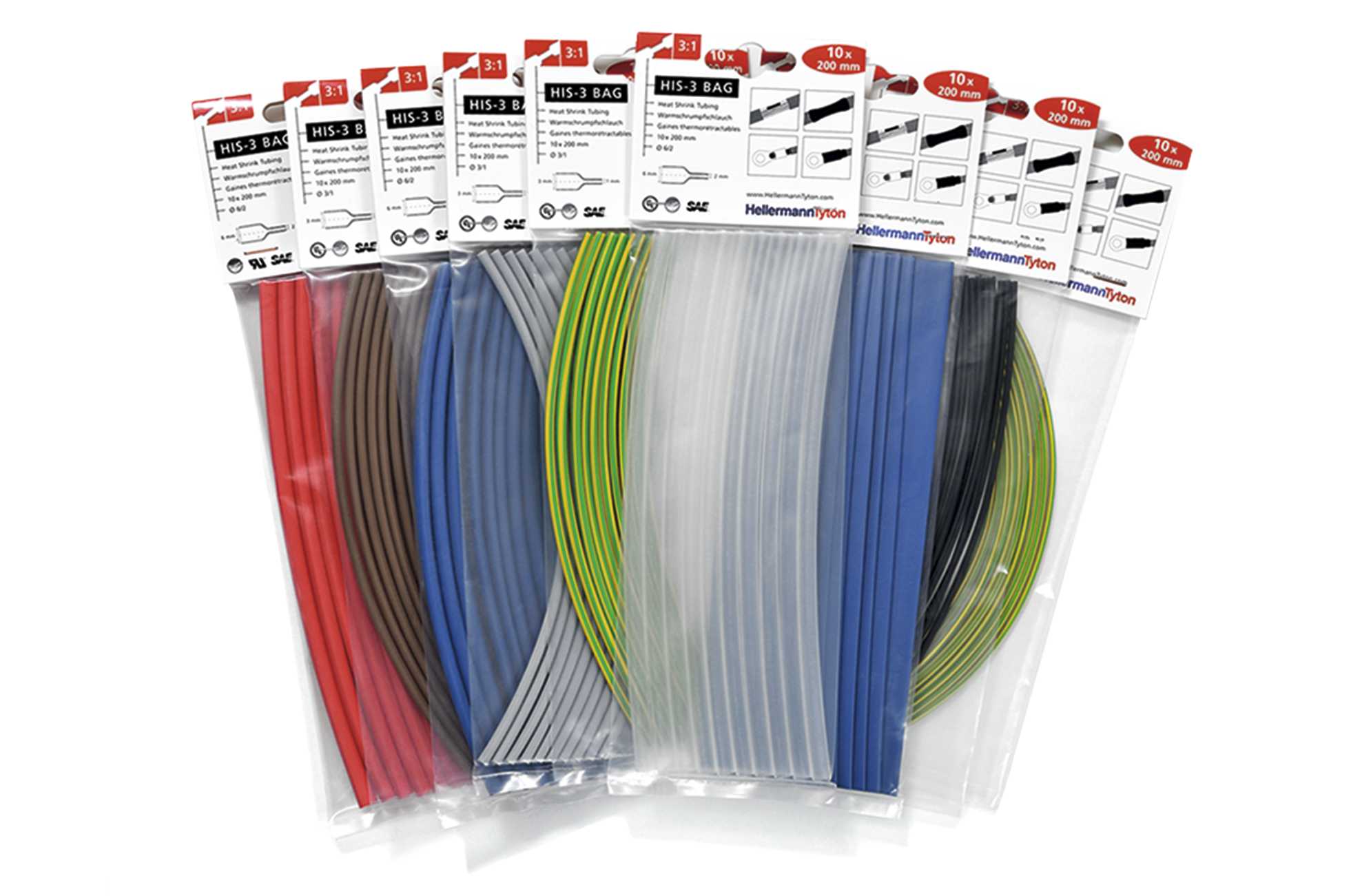 HellermanTyton - Krymp HIS-3-BAG-6/2 MIX