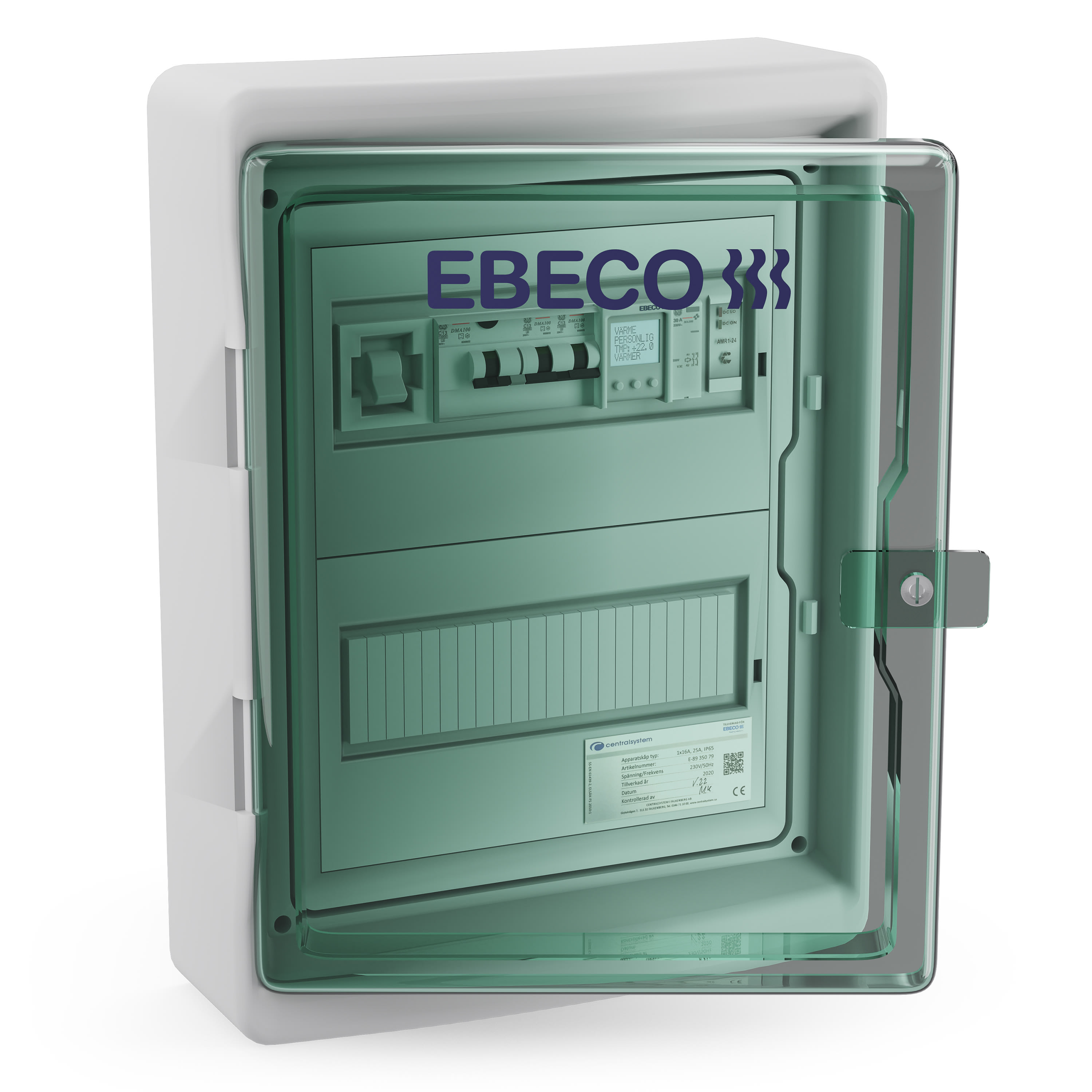 Ebeco - Apparatskap for Smarta Tak/Mark med EB-Therm 800, 1x16 A, IP65