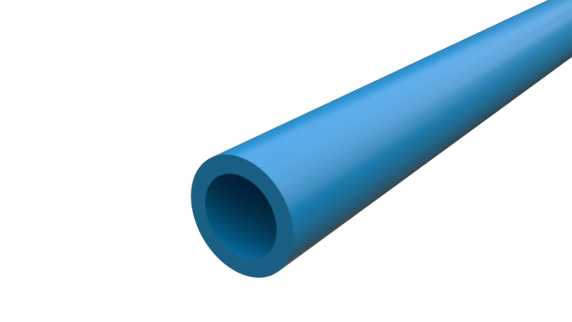 Melbye - FIBERRØR 8/10 MM BLÅ