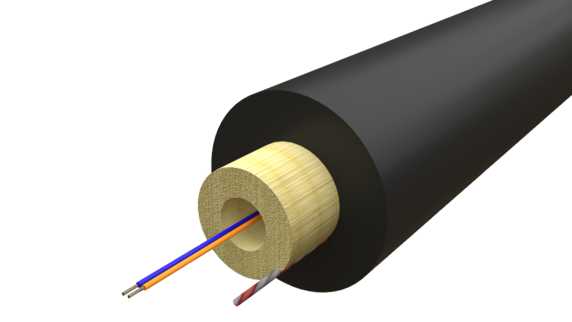 Melbye - QXAI 2X9/125 G657A2 2F SM G657A2 LSZH Svart