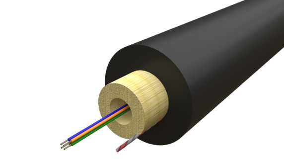 Melbye - QXAI 4X9/125 G657A2 4F SM G657A2 LSZH Svart