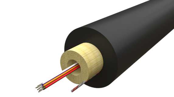 Melbye - QXAI 8X9/125 G657A2 8F SM G657A2 LSZH Svart