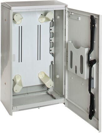 Melbye - Skapoverdel UCH 00-K 460mm RAL7035 m/kveileramme
