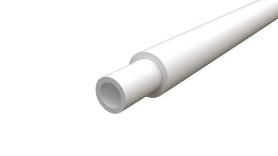 Melbye - Fiberrør ID 1x5/3.5mm Hvit HD