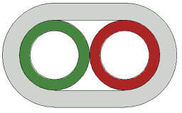 Melbye - Fiberrør ID/PE2 5/3,5mm Hvit