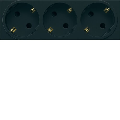 Hager - 3-VEIS STIKK gallery, svart 45x45