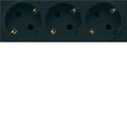 Hager - 3-VEIS STIKK gallery, svart 45x45