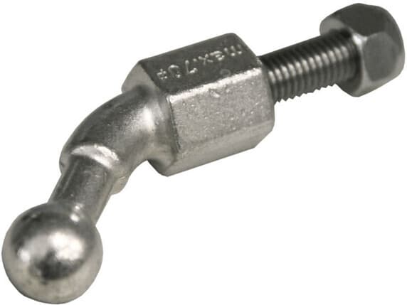 Melbye - Kulebolt 45° vinkel Ø25 mm M12