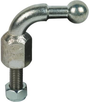 Melbye - Kulebolt 90° vinkel Ø25 mm M12