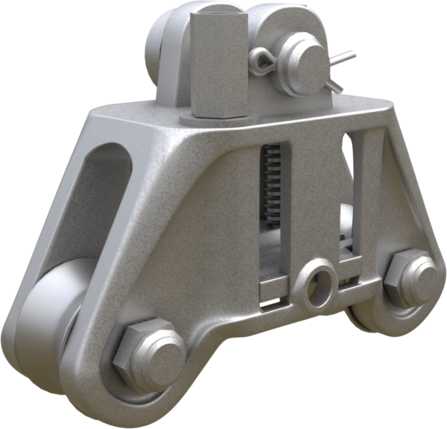 Melbye - Henge/vugge klemme med trinse