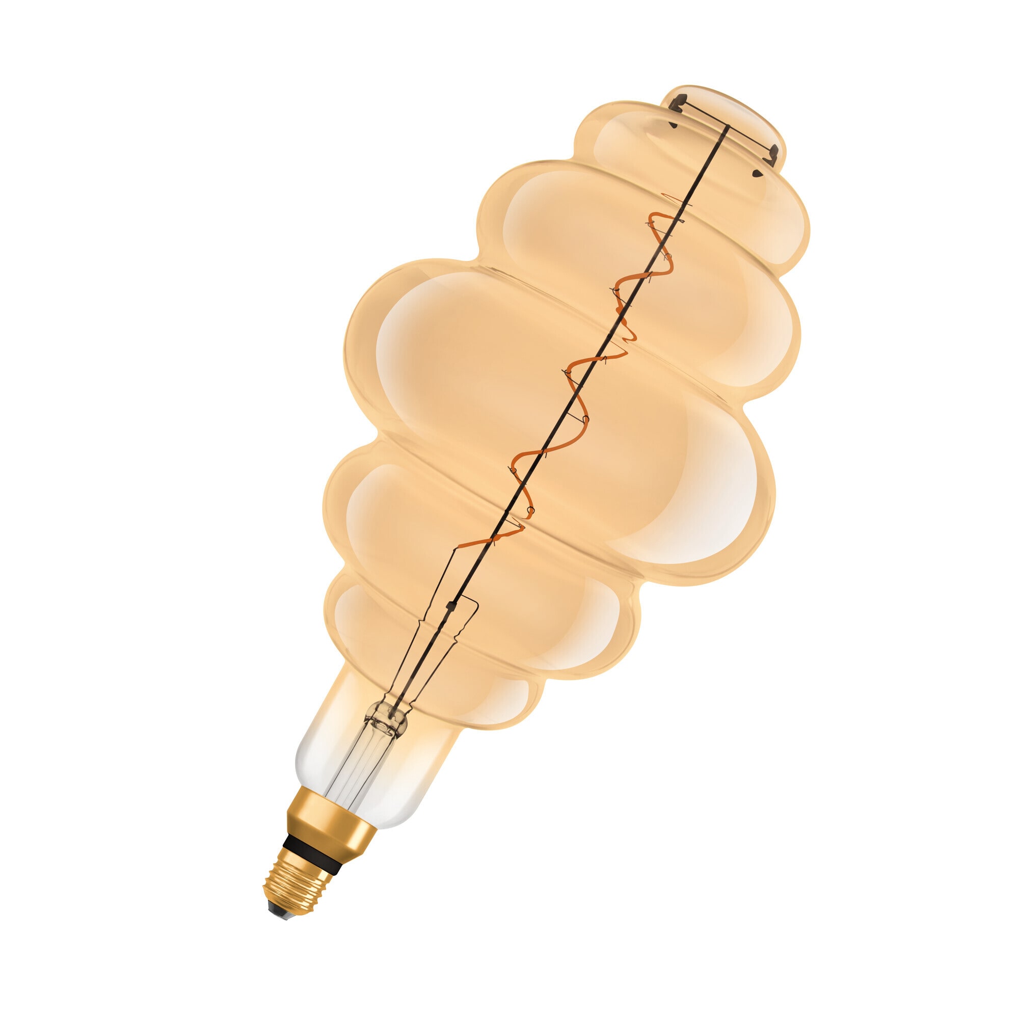 Ledvance - LED LYSPÆRE Nest 33 2200K E27 4.8W 360lm RA>80,  Gold, DIM, IP20, Levetid L70 15000, 320°