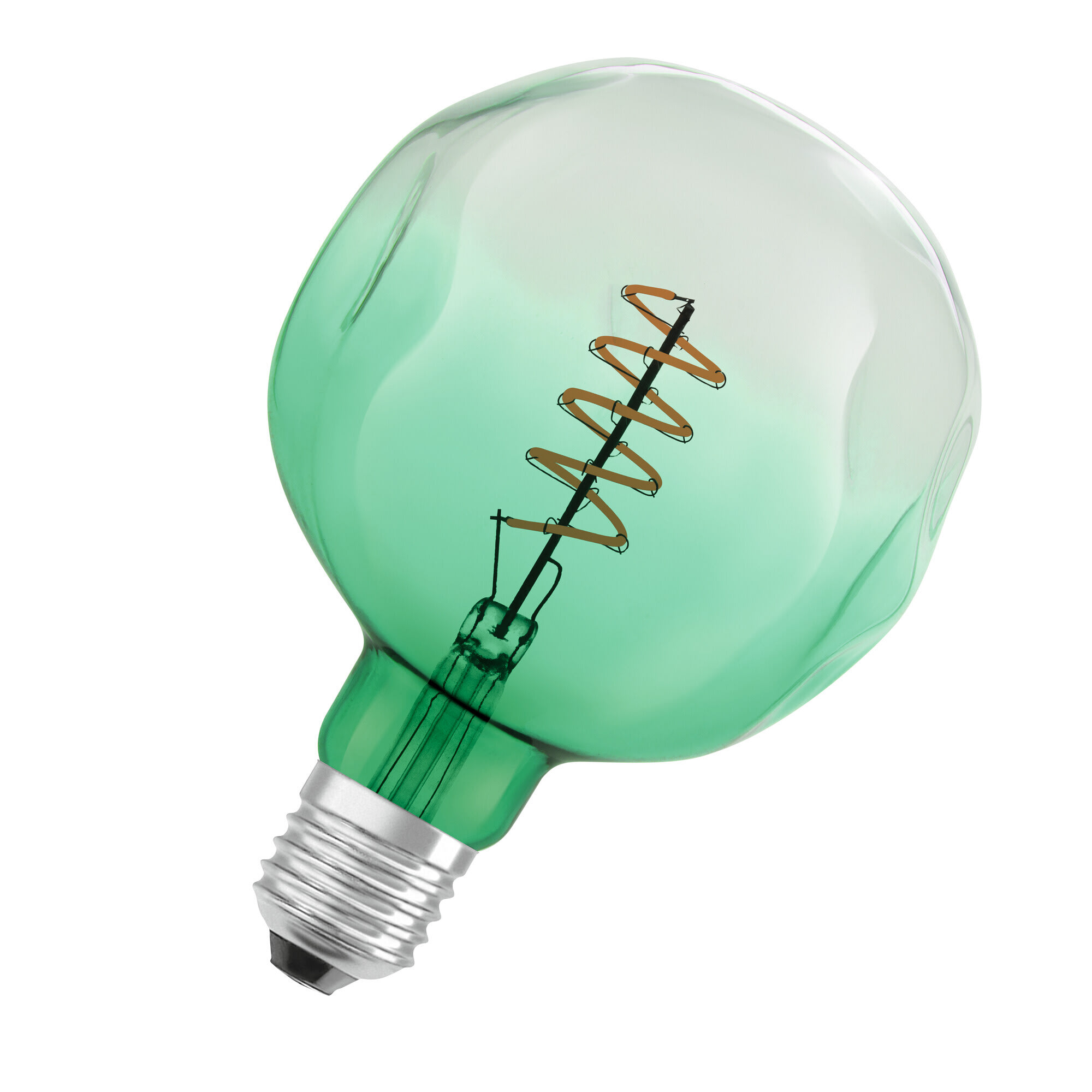 Ledvance - LED LYSPÆRE ET124 18, 180 lm, E27,  4,5W, 1600K, RA>80, Green, DIM IP20, Levetid L70 15000, 360°