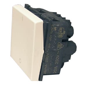 Legrand - 1 polig bryter, 10 A , 2 moduler