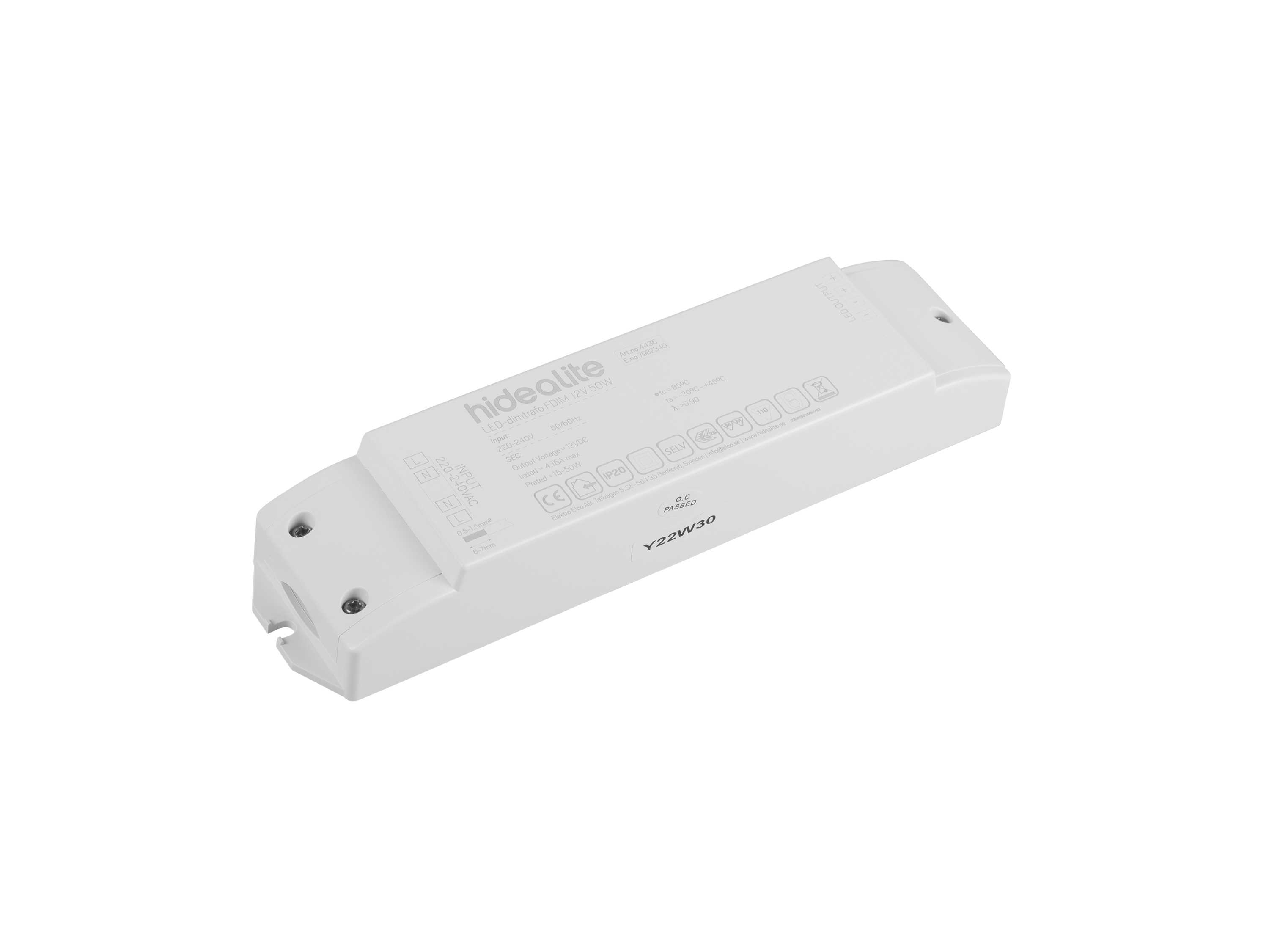 Hide-a-lite - LED-dimtrafo FDIM 12V 50W