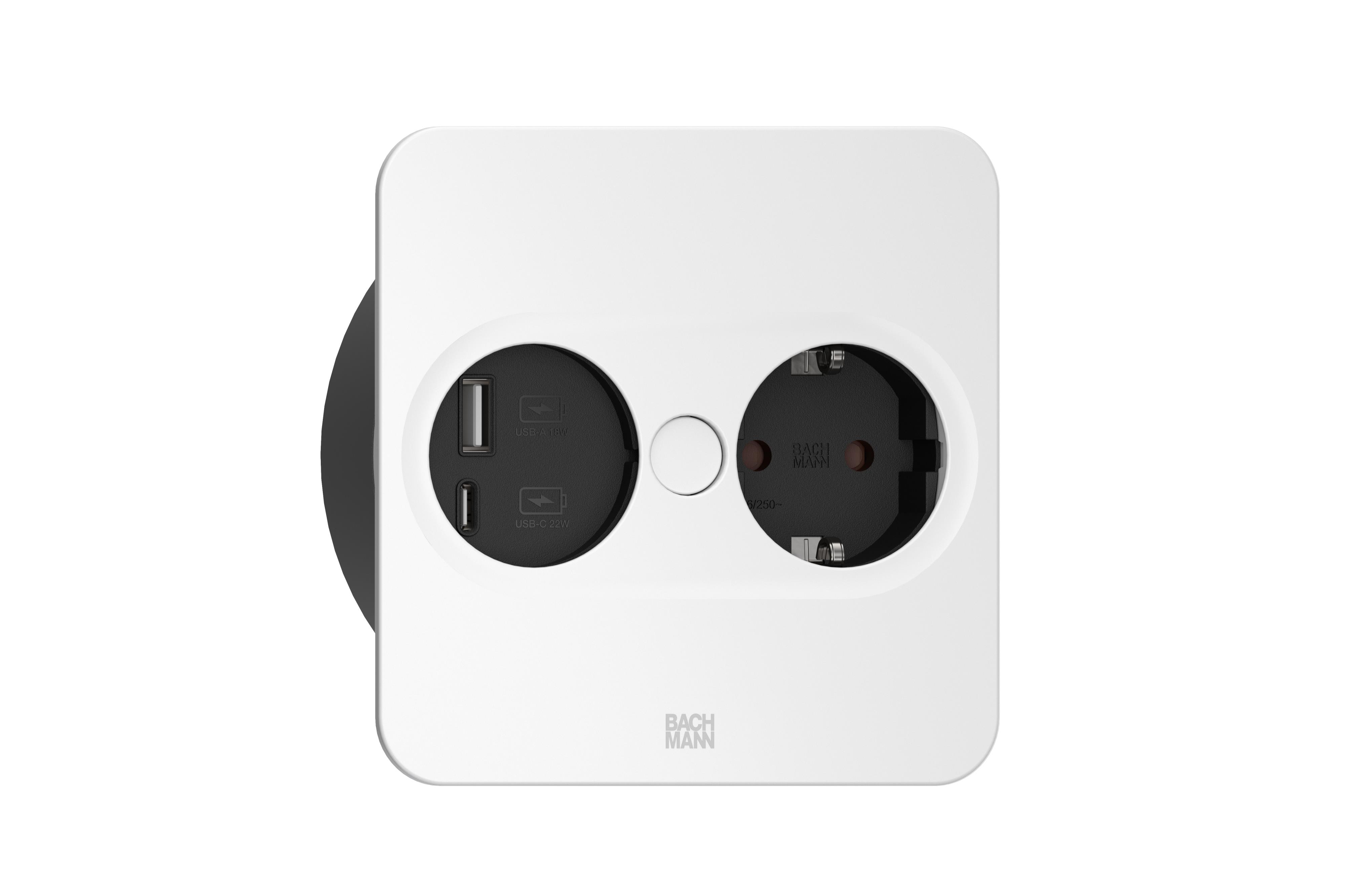 Bachmann GmbH - TWIST 2 1xCEE7/3 1xUSB A/C 22