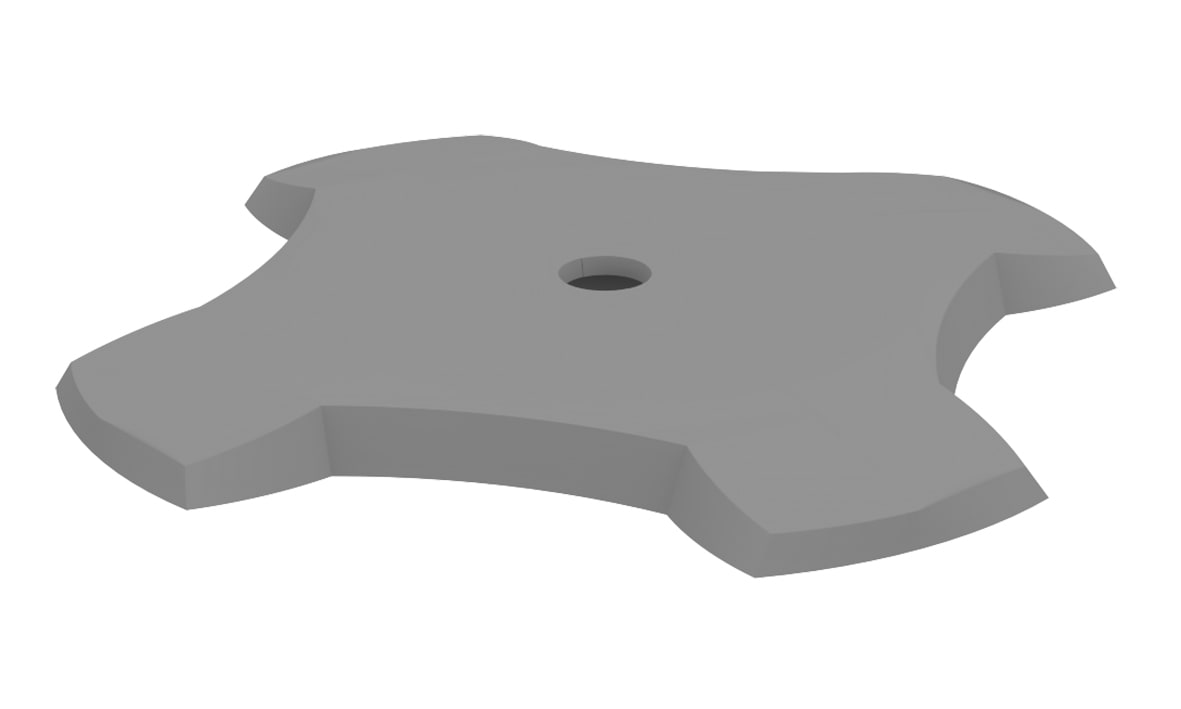 MP Bolagen - Designfot 1 hull Grå MP-U038G