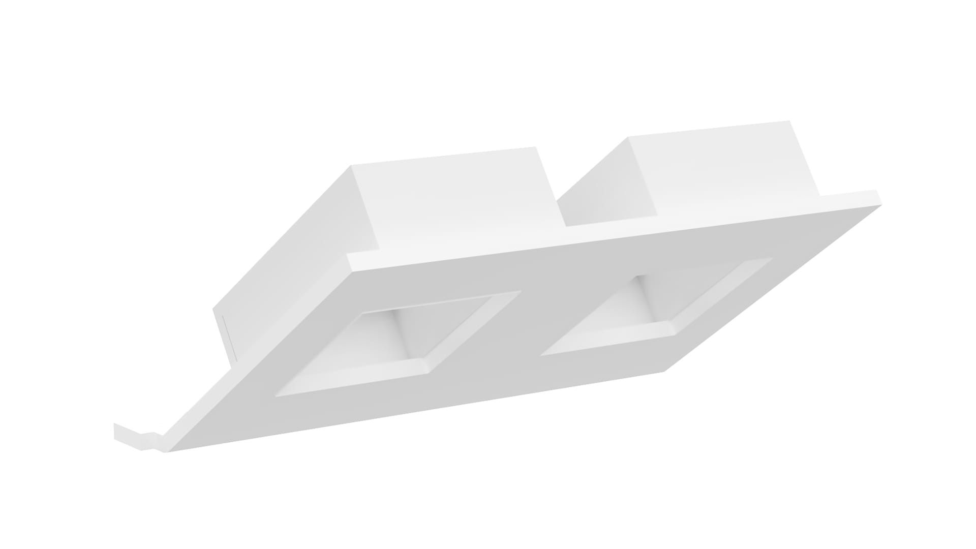 MP Bolagen - Mont.brikke Keystone 2xRJ45 MP-U172V