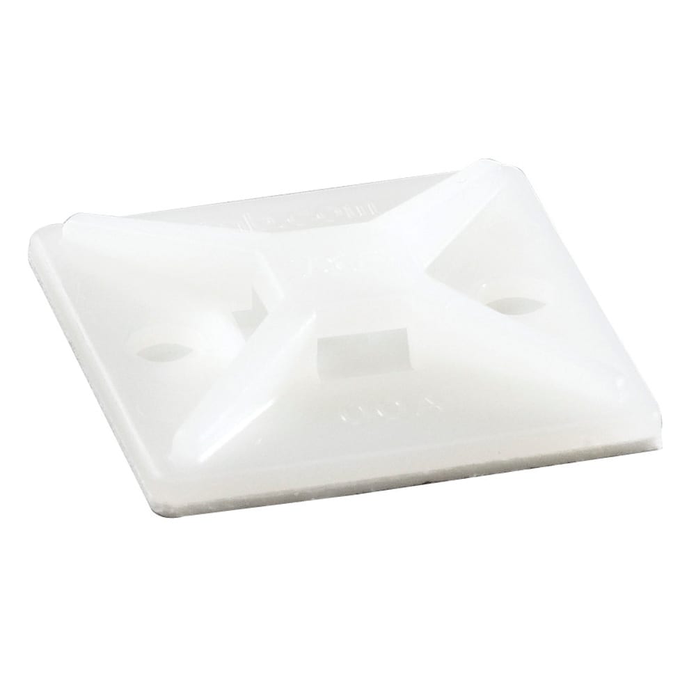 ABB Electrification - Stripssokkel nylon hvit 4 veis skru/selvklebende for strips3,6 mm 100 stk