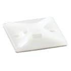 ABB Electrification - Stripssokkel nylon hvit 4 veis skru/selvklebende for strips3,6 mm 100 stk