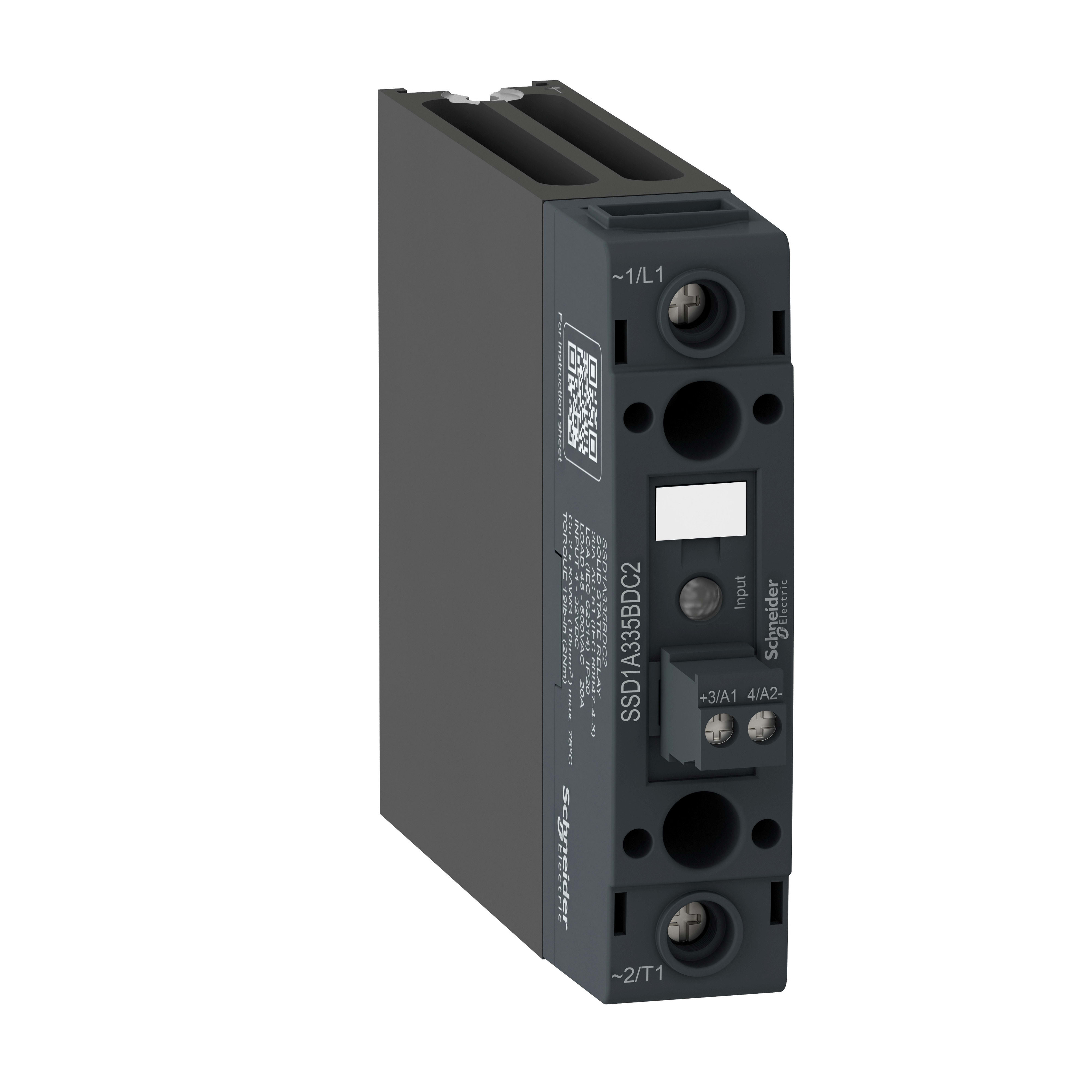 Schneider Electric - SSR f/DIN-skinne 48-600VAC 1F