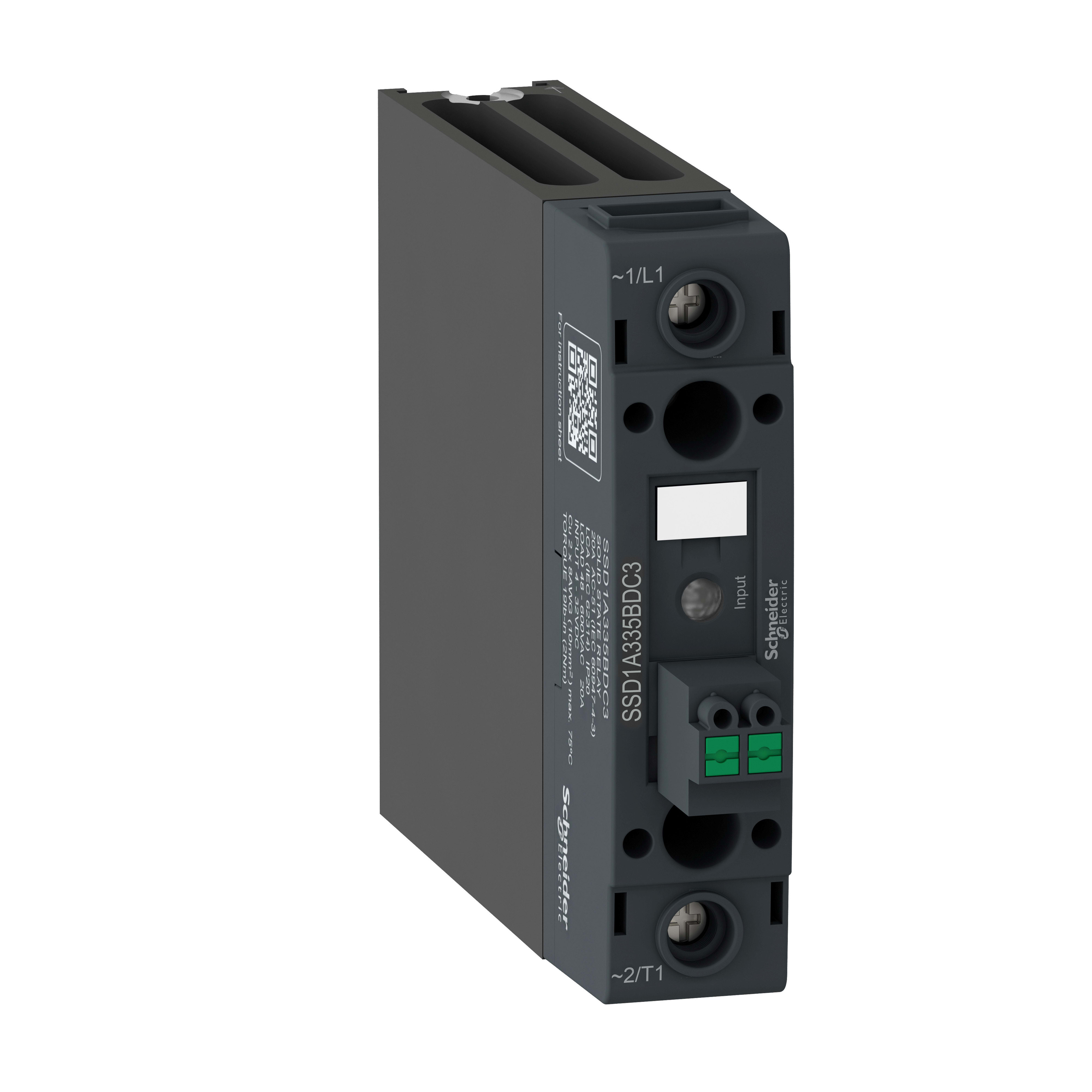 Schneider Electric - SSR f/DIN-skinne 48-600VAC 1F