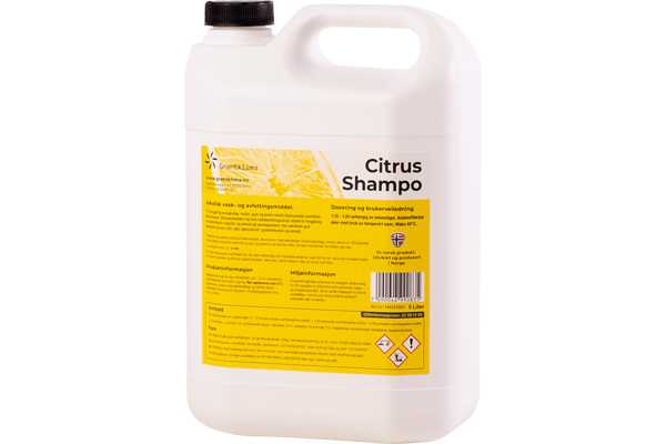 Grøntklima AS - Citrus shampo, konsentrert, 5l