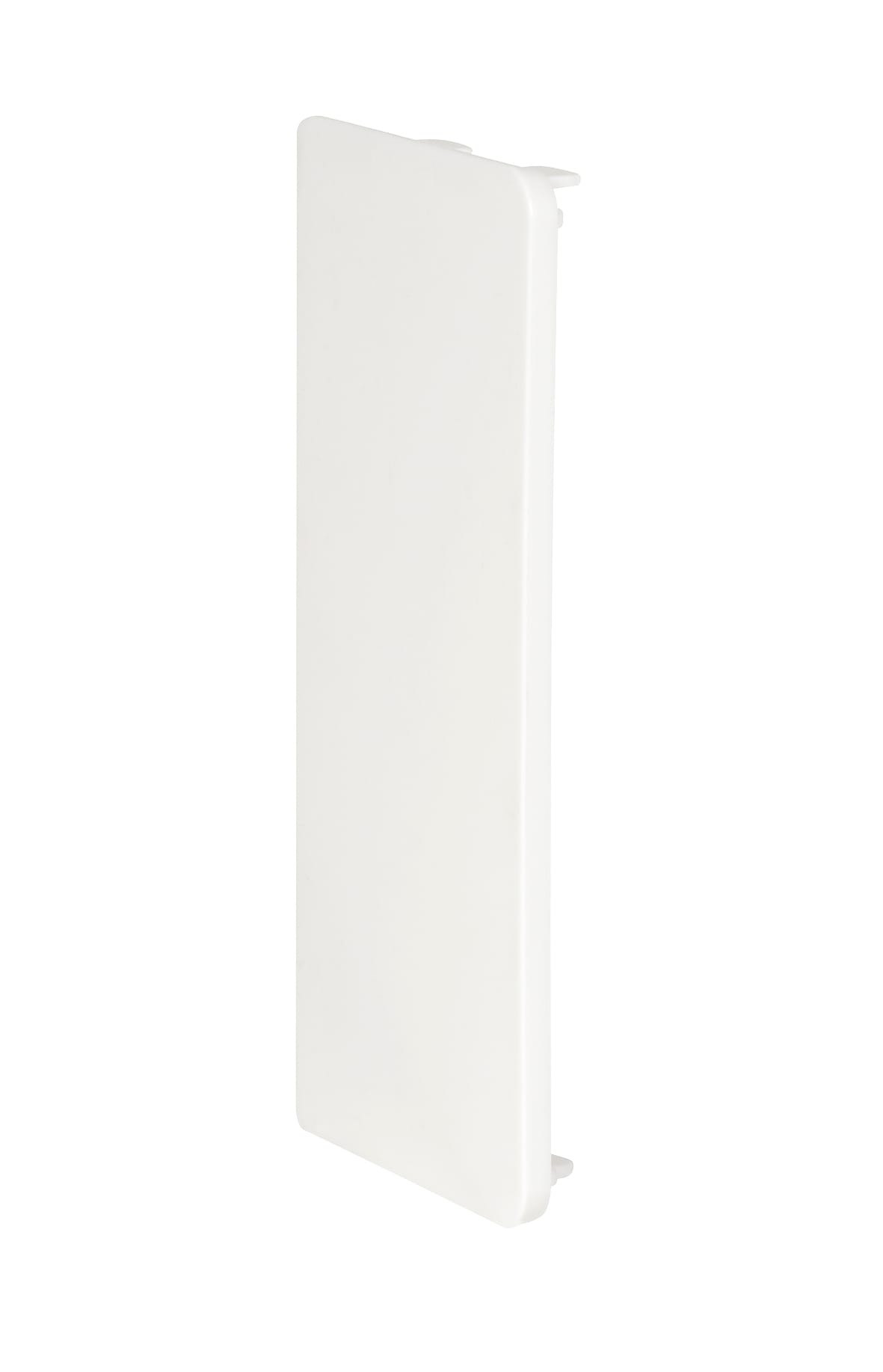 MP Bolagen - Endestykke 130mm PVC/Hvit PKE135-3