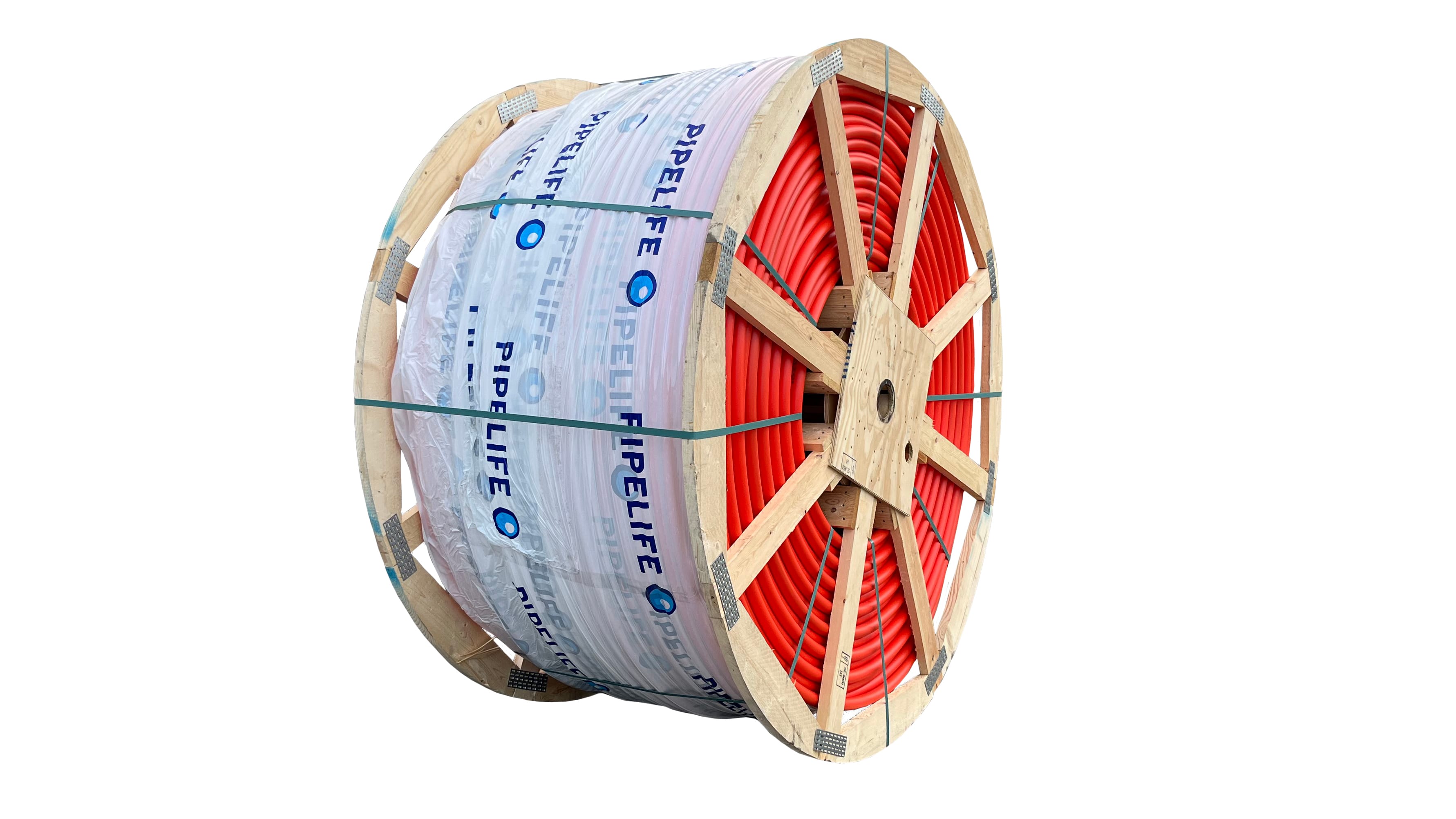Pipelife - 1x40-2000 PE DL rør SN64 på trommel rød