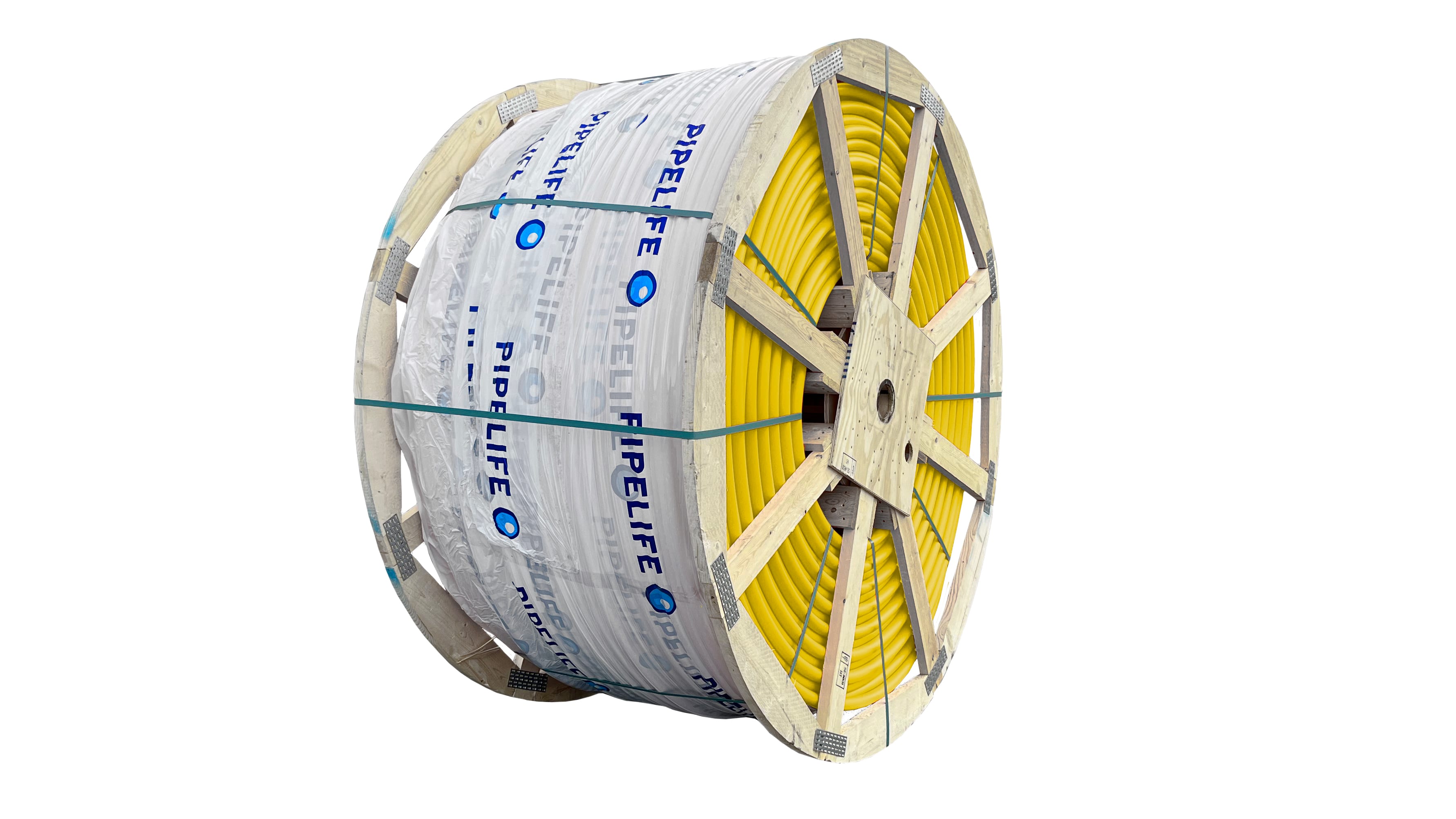 Pipelife - 1x40-2000 PE DL rør SN64 på trommel gul
