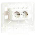 MP Bolagen - Festeplate dbl stikk/jord IP21 MP-955VF
