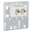 MP Bolagen - Festeplate dbl stikk/jord IP21 MP-112SF