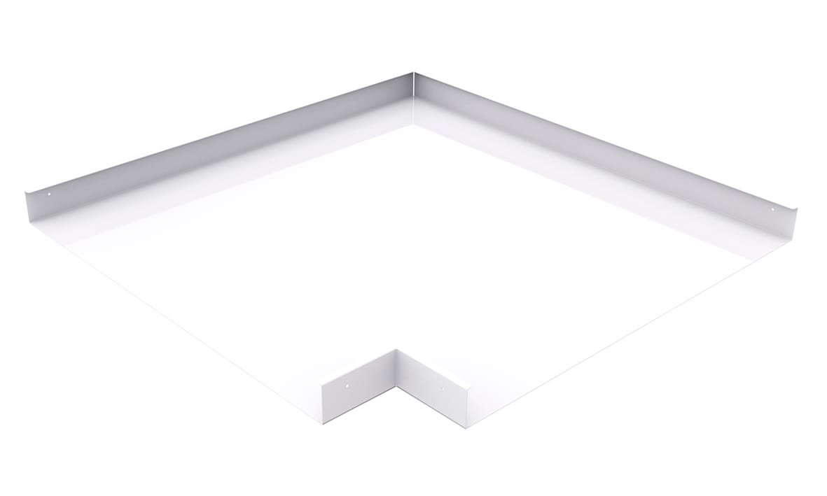 MP Bolagen - L-Avgrening 600mm bane Hvit MP-487V