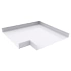 MP Bolagen - L-Avgrening 400mm bane Hvit MP-467V