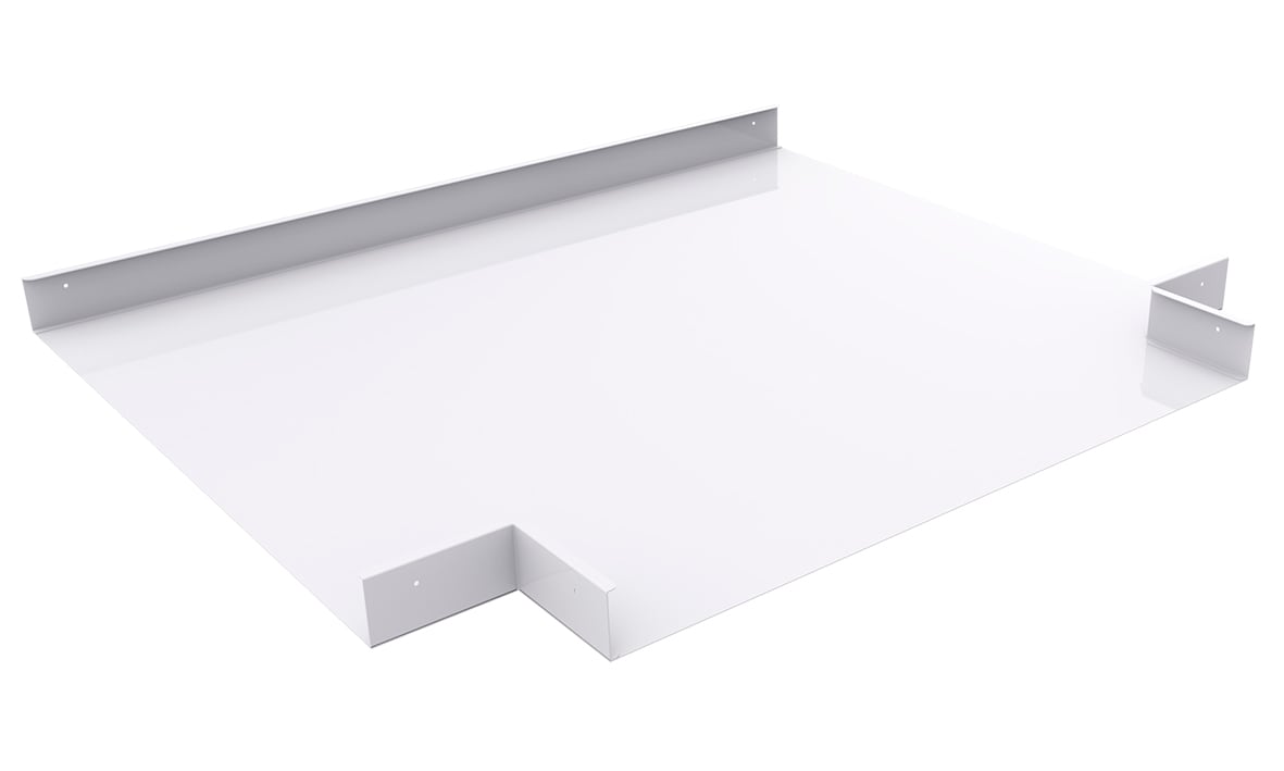 MP Bolagen - T-Avgrening 600mm bane Hvit MP-488V