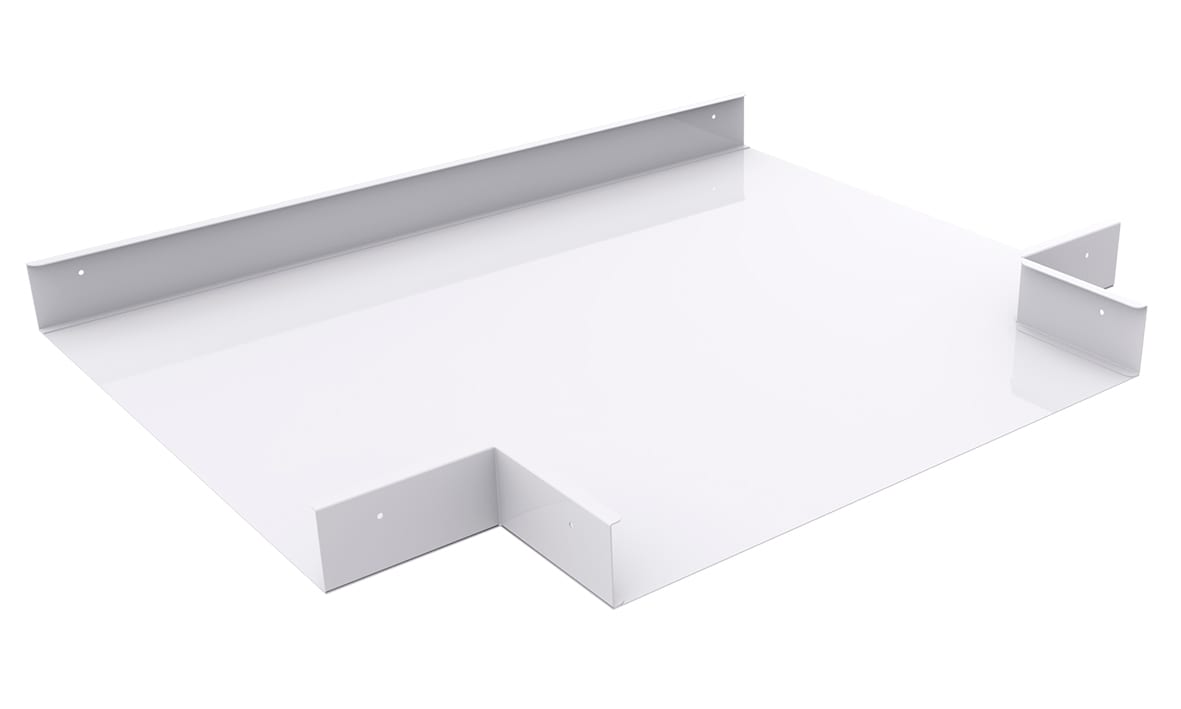 MP Bolagen - T-Avgrening 400mm bane Hvit MP-468V