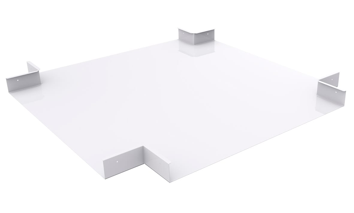 MP Bolagen - X-Avgrening 600mm bane Hvit MP-489V