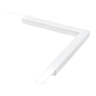 SG Armaturen - STRIPLINE PROFIL UTENPÅLIGGENDE HJØRNESTYKKE HVIT IN/OUT