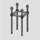 Pretec - BOLTEGRUPPE STØPT FUNDAMENT C/C/C 160, M20x430MM 8.8 VF