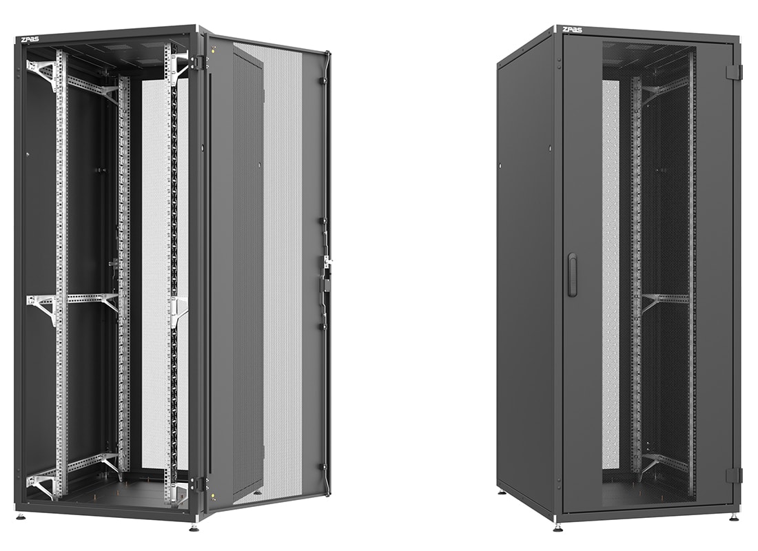 Centex - Serverskap 19 24U 80X100 Sort