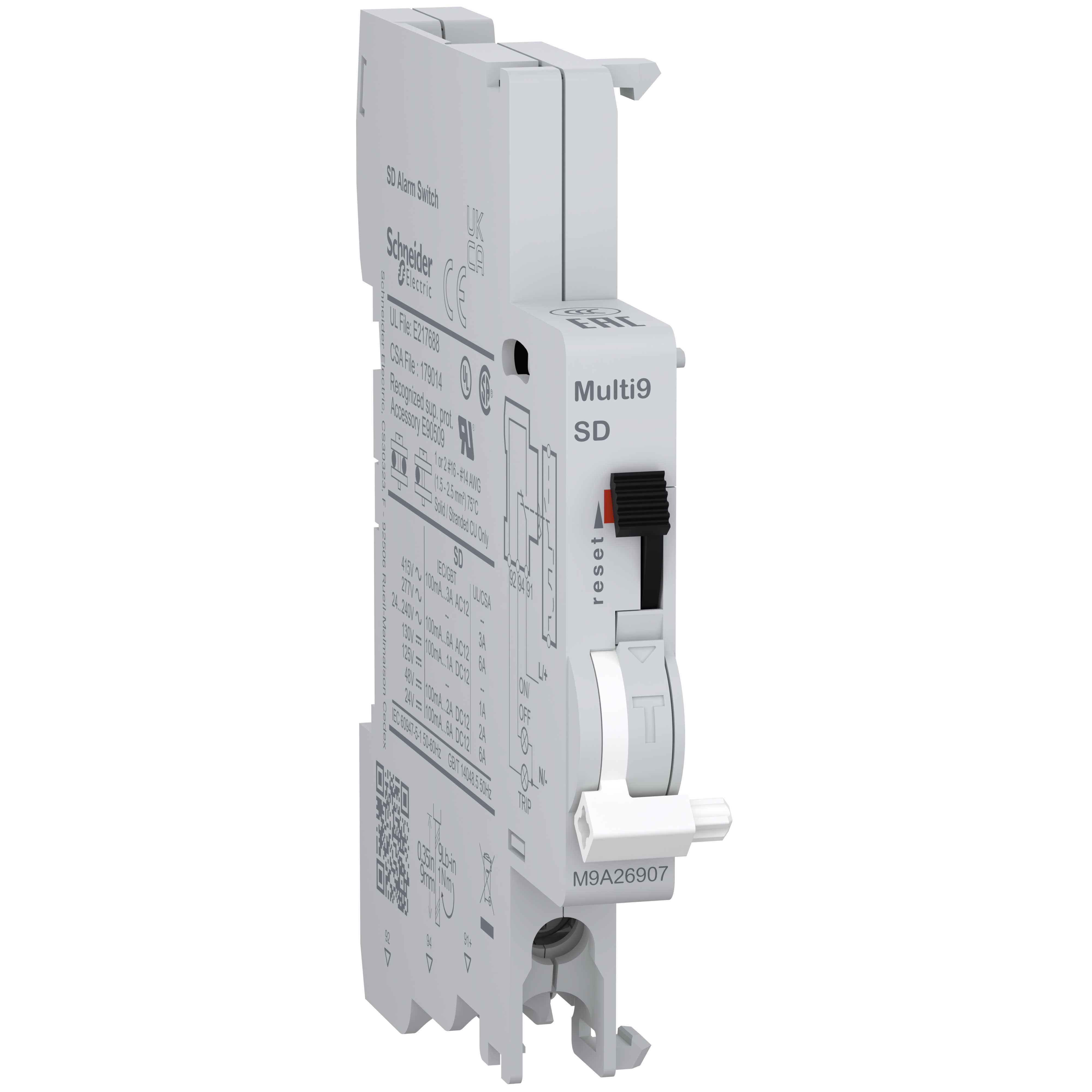 Schneider Electric - Multi9 feilsignalkontakt - 1 vekselkontakt - standard