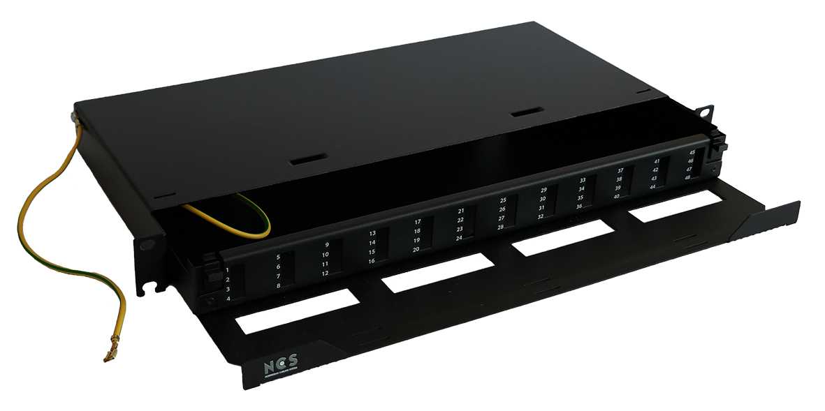 Lanse - FIBERSKUFF 12xLC-Q SORT 1U