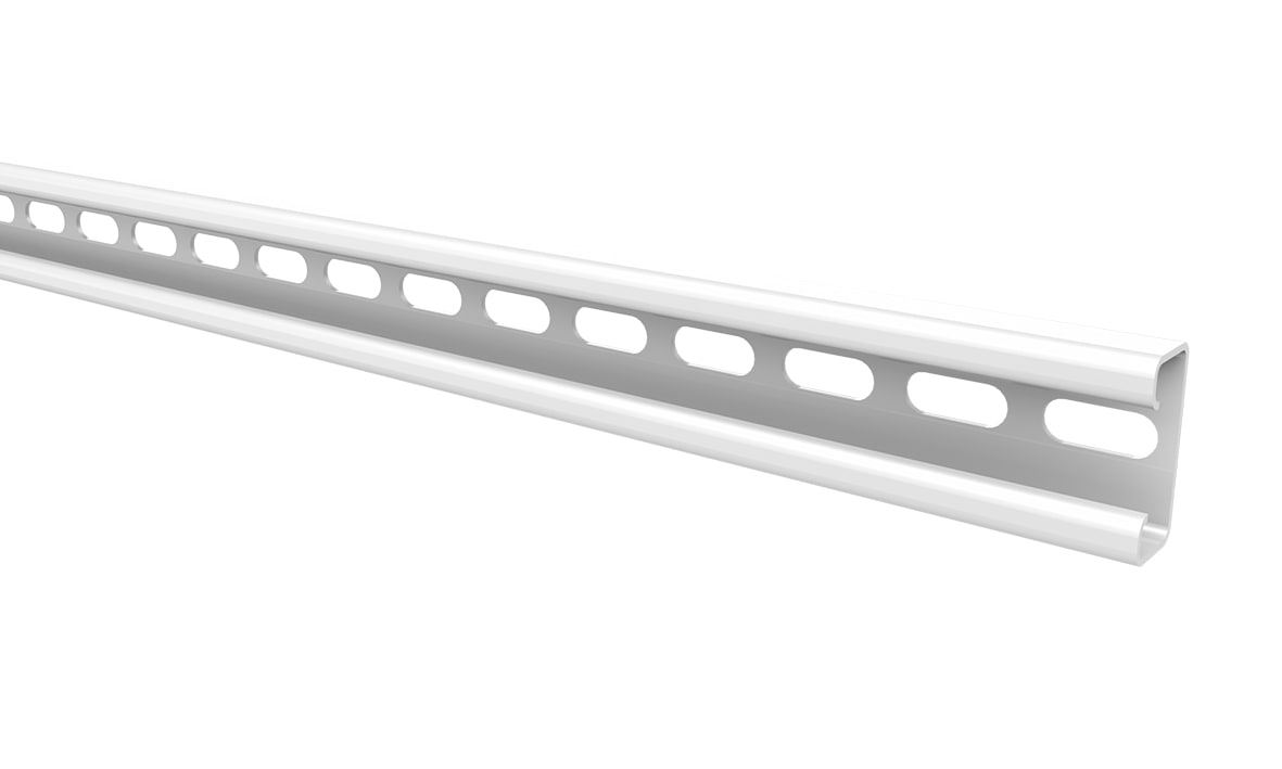 MP Bolagen - Profilskinne 40x18mm Hvit 0,3m MP-997V