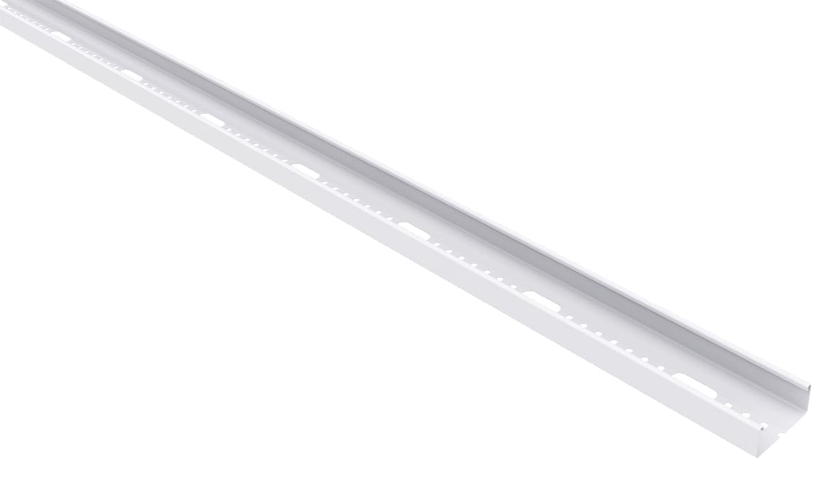 MP Bolagen - Armaturskinne 75mm L=3m Hvit MP-311V