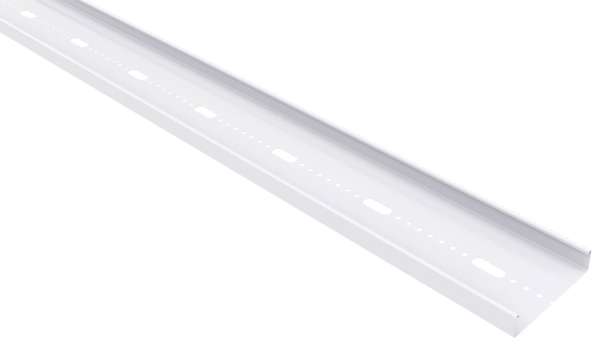 MP Bolagen - Armaturskinne 200mm L=3m Hvit MP-341V