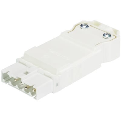 EFA Elektro - GST15i4 Kontakt, Han, Skruklemme, Hvit