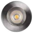 Unilamp - IsoCob 10W LED Børstet stål IP44 integrert driver - rett